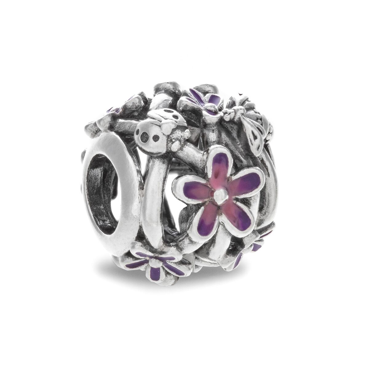 Dampärlor Pandora OPENWORK PURPLE DAISY Silvrig Purpur - 2