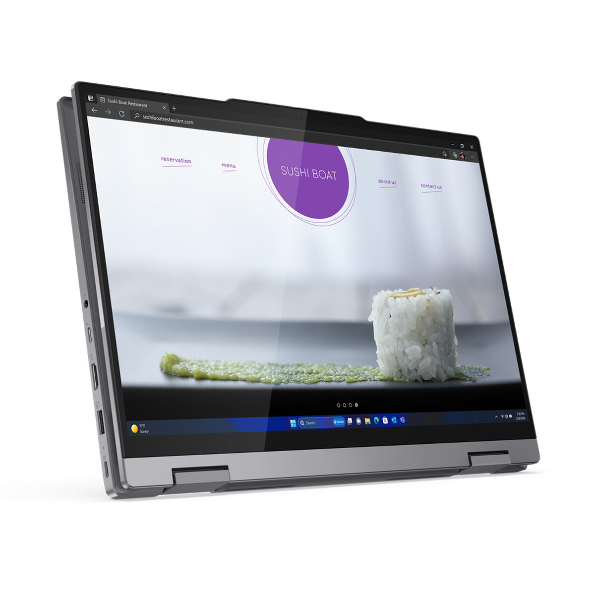 Laptop 2 i 1 Lenovo ThinkBook Yoga 14 14" i7-155U 16 GB RAM 512 GB SSD Qwerty Spanska - 4