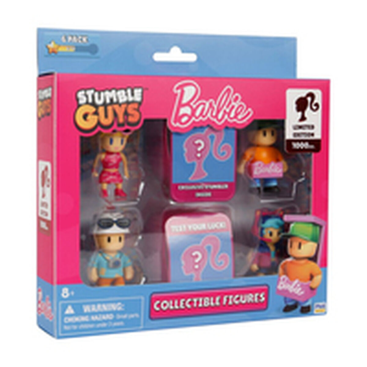 Samlingsfigurer Bandai STUMBLE GUYSxBARBIE FIGURES 6 PACK DELUXE BOX VER.A Multicolour Plast Animerat och anime (japansk animeri - 2