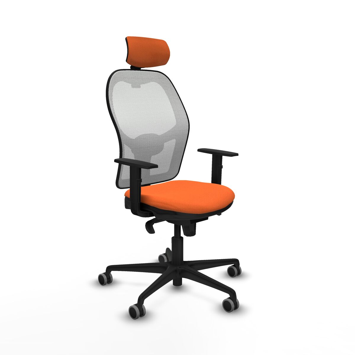 Kontorsstol med nackstöd Piqueras y Crespo 1D036G2 Orange