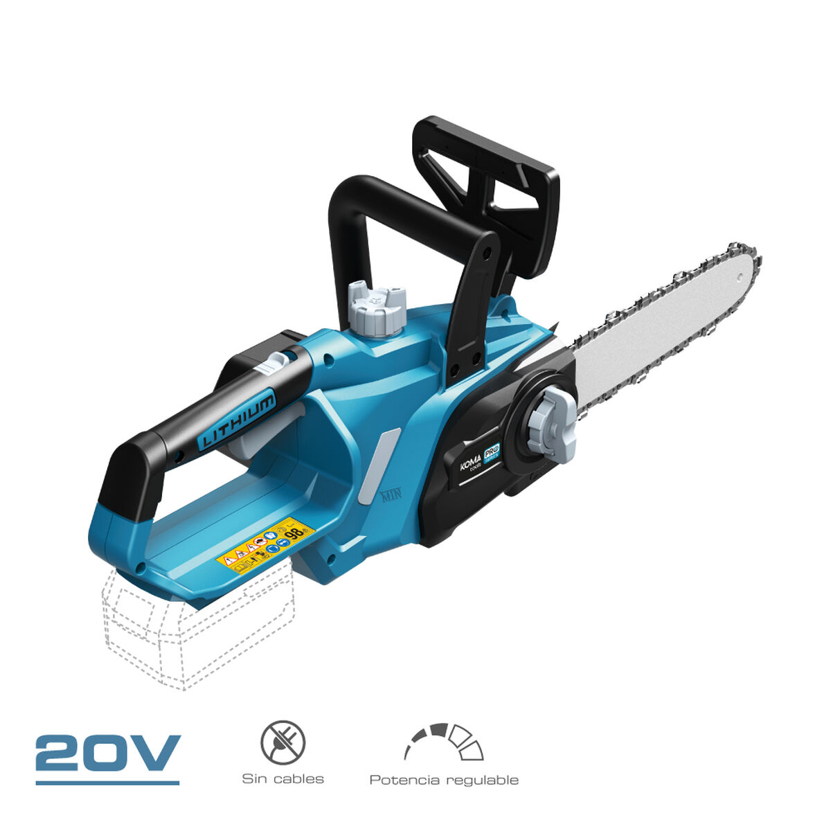 Batteri motorsåg Koma Tools 20 V - 4
