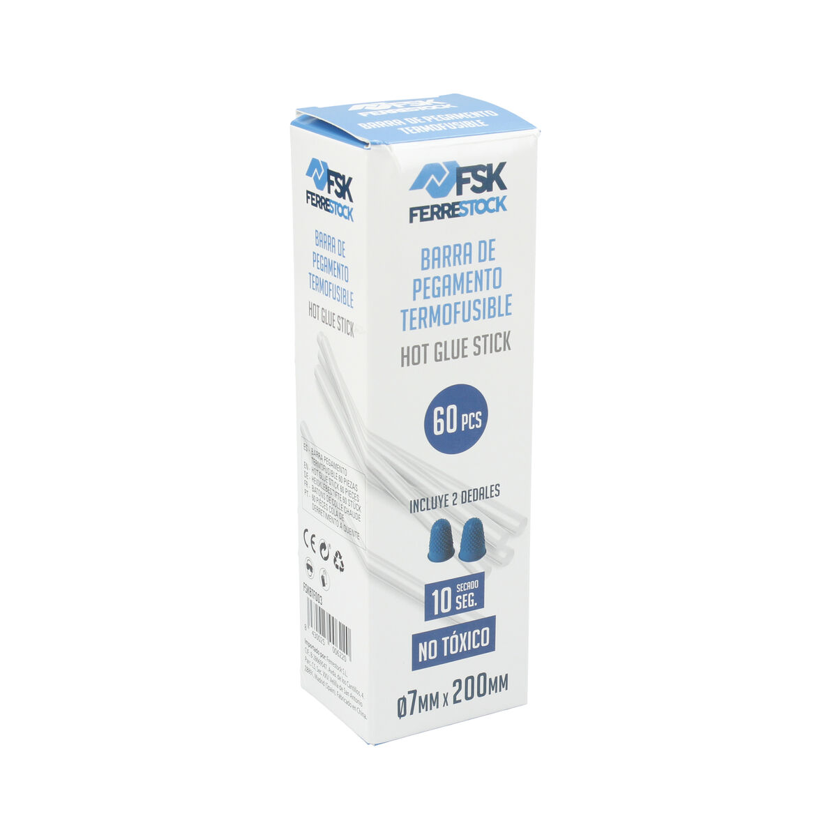 Smältlimstift Ferrestock Transparent Ø 7 mm (60 antal)