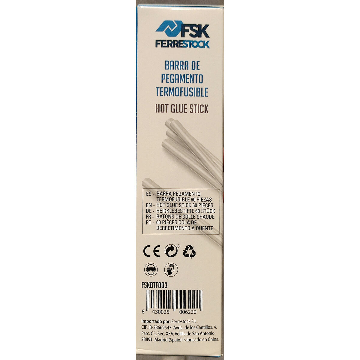 Smältlimstift Ferrestock Transparent Ø 7 mm (60 antal) - 8