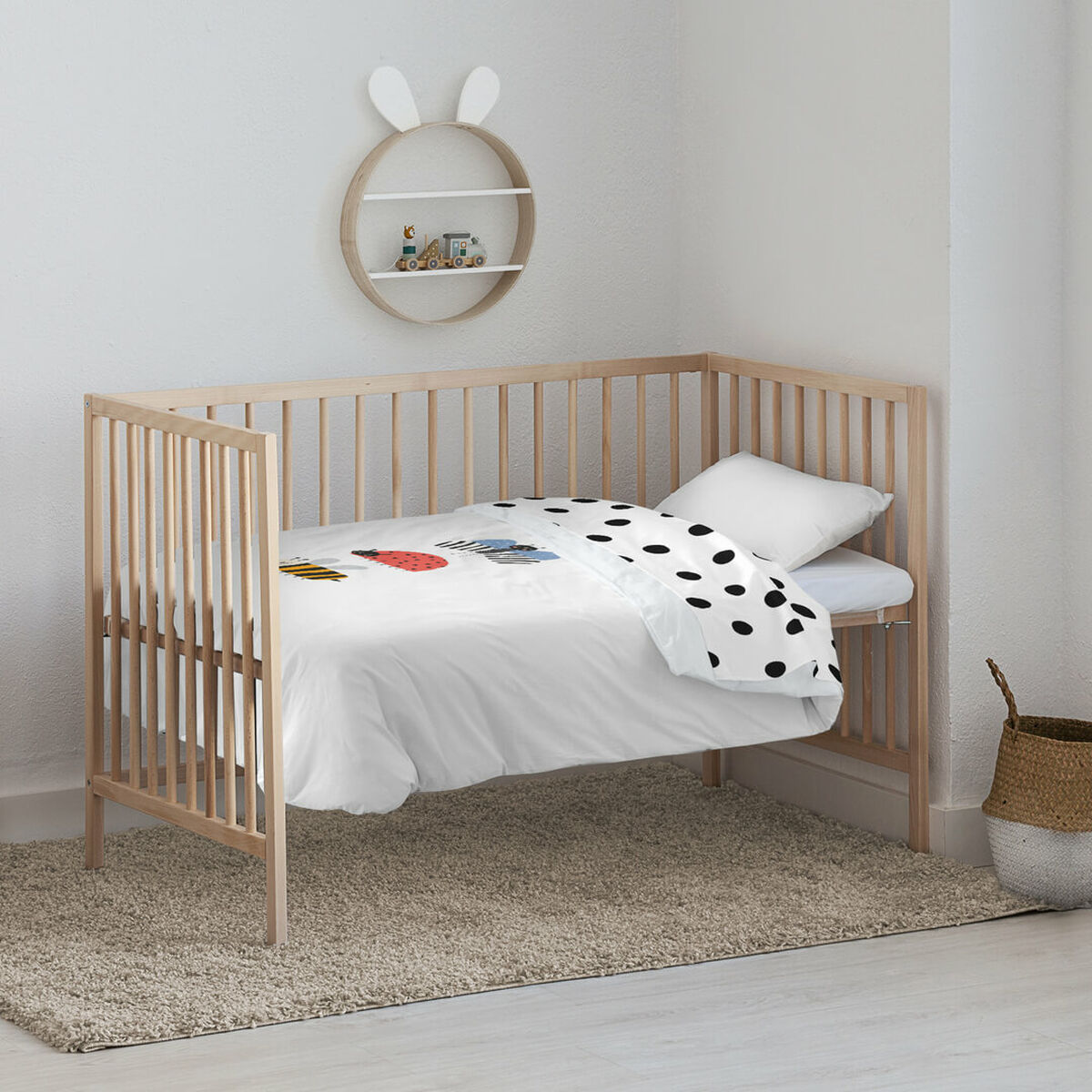 Quiltat täcke för spjälsäng Kids&Cotton Kamal 115 x 145 cm - 2