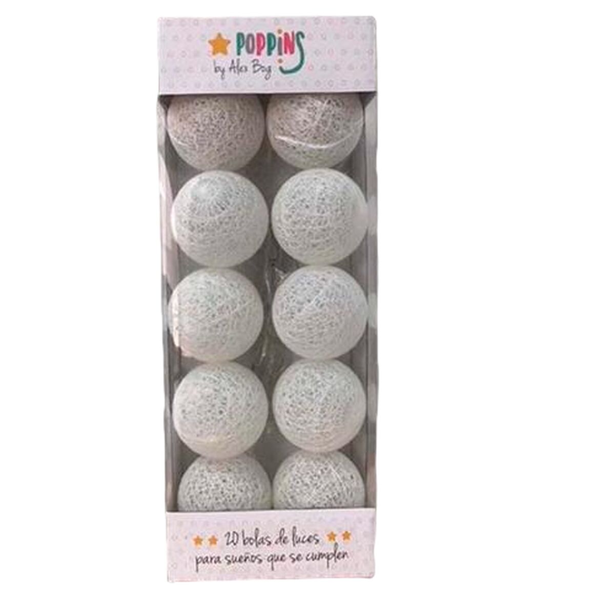 Bollkrans med LED Roymart Poppins Vit - 2