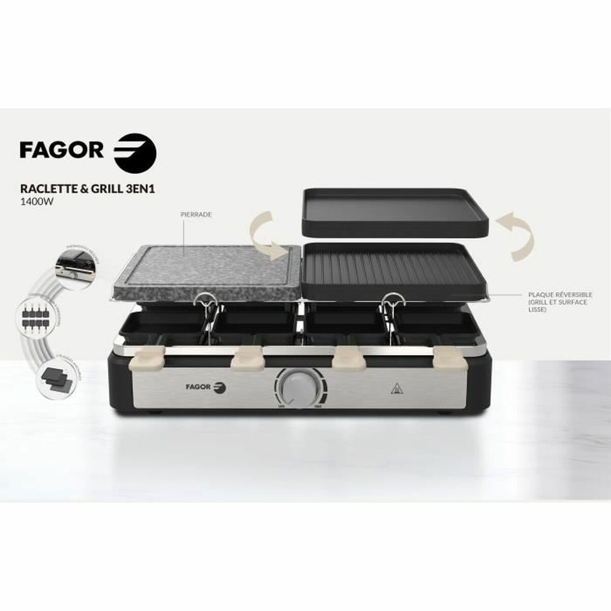 Raclette Fagor FGRG8 - 4