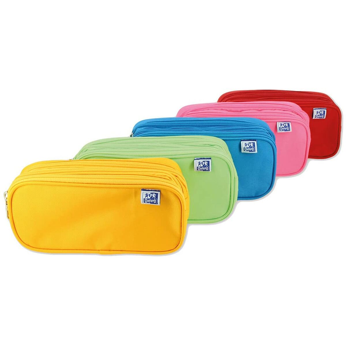 Tredubbel Carry-all Oxford Kangoo Kids Multicolour 22,5 x 11 x 7 cm (5 antal) - 2