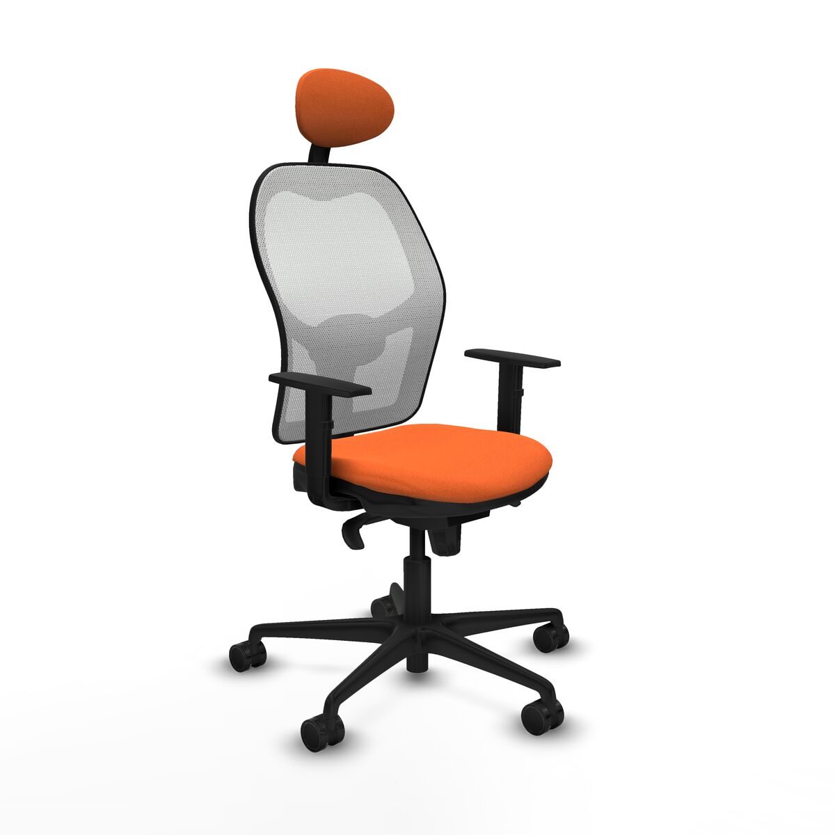 Kontorsstol med nackstöd Jorquera Piqueras y Crespo 1D036N1 Orange