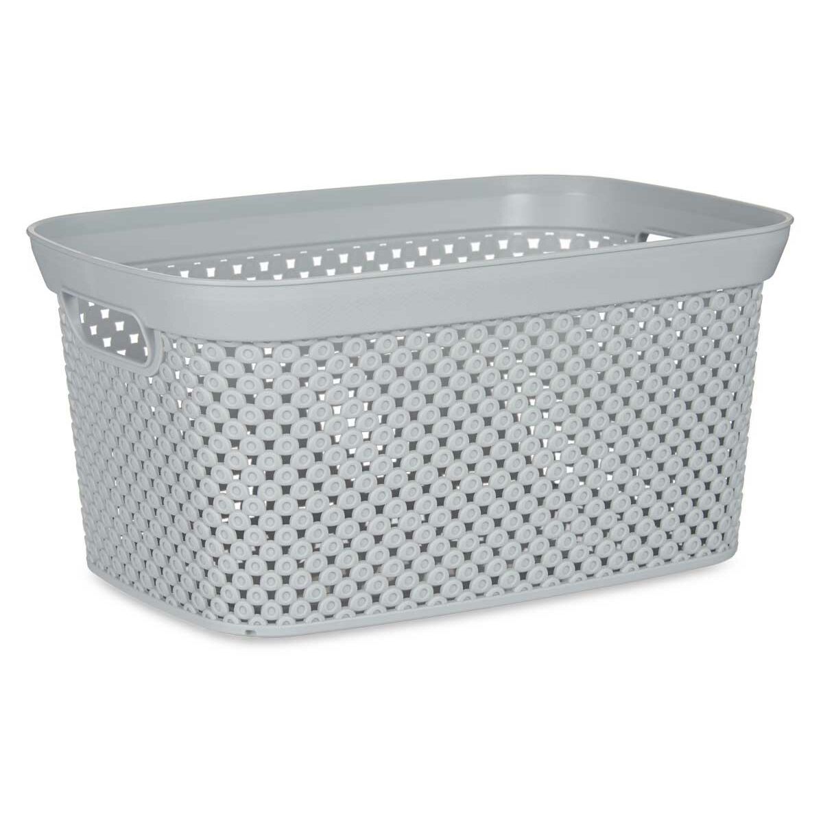 Tvättkorg Grå Plast 10 L 24 x 17 x 35 cm (24 antal) - 5