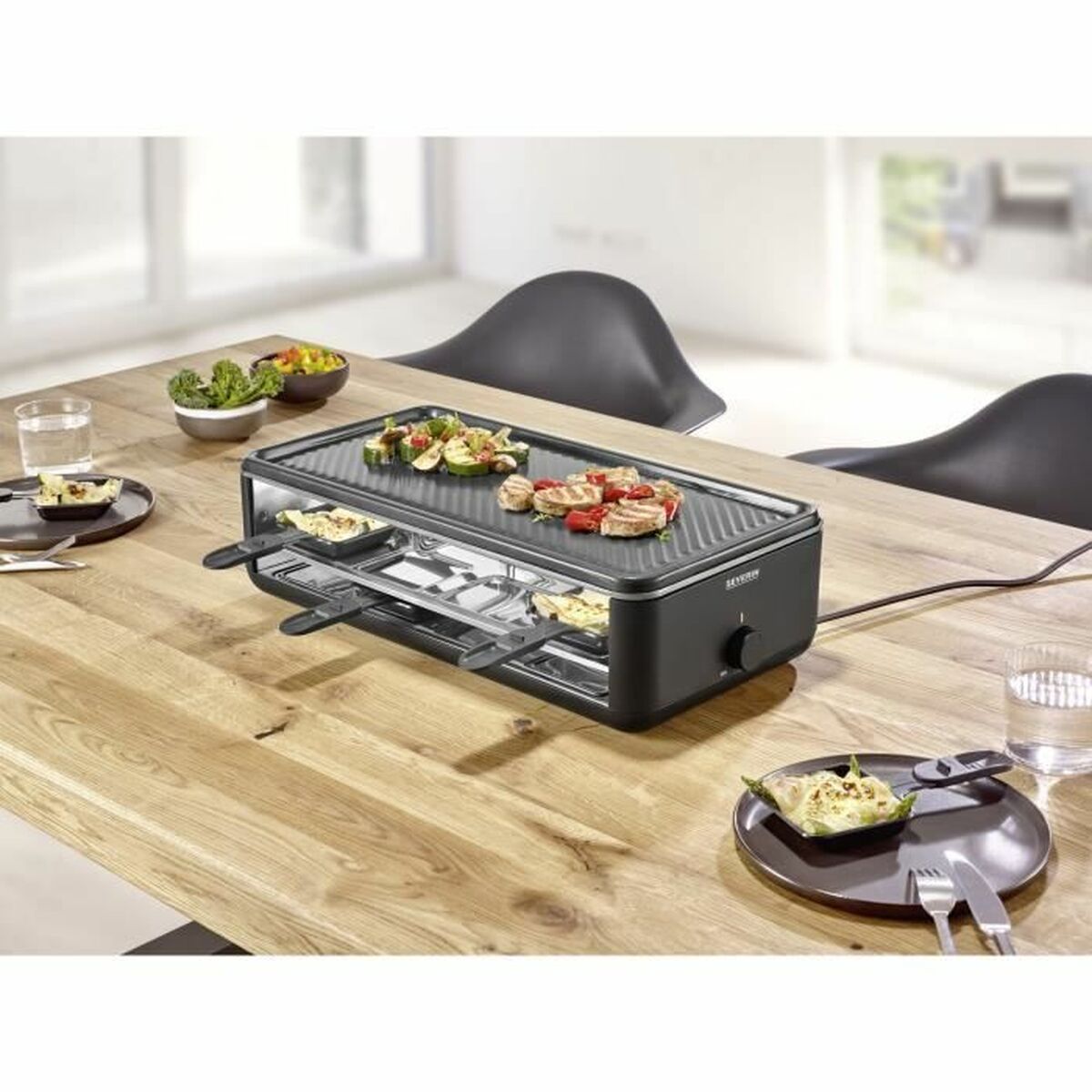 Raclette Severin RG2365 Svart noir 48 x 24 cm - 2
