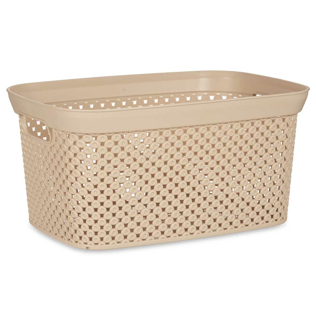 Tvättkorg Beige Plast 10 L 24 x 17 x 35 cm (24 antal) - 5