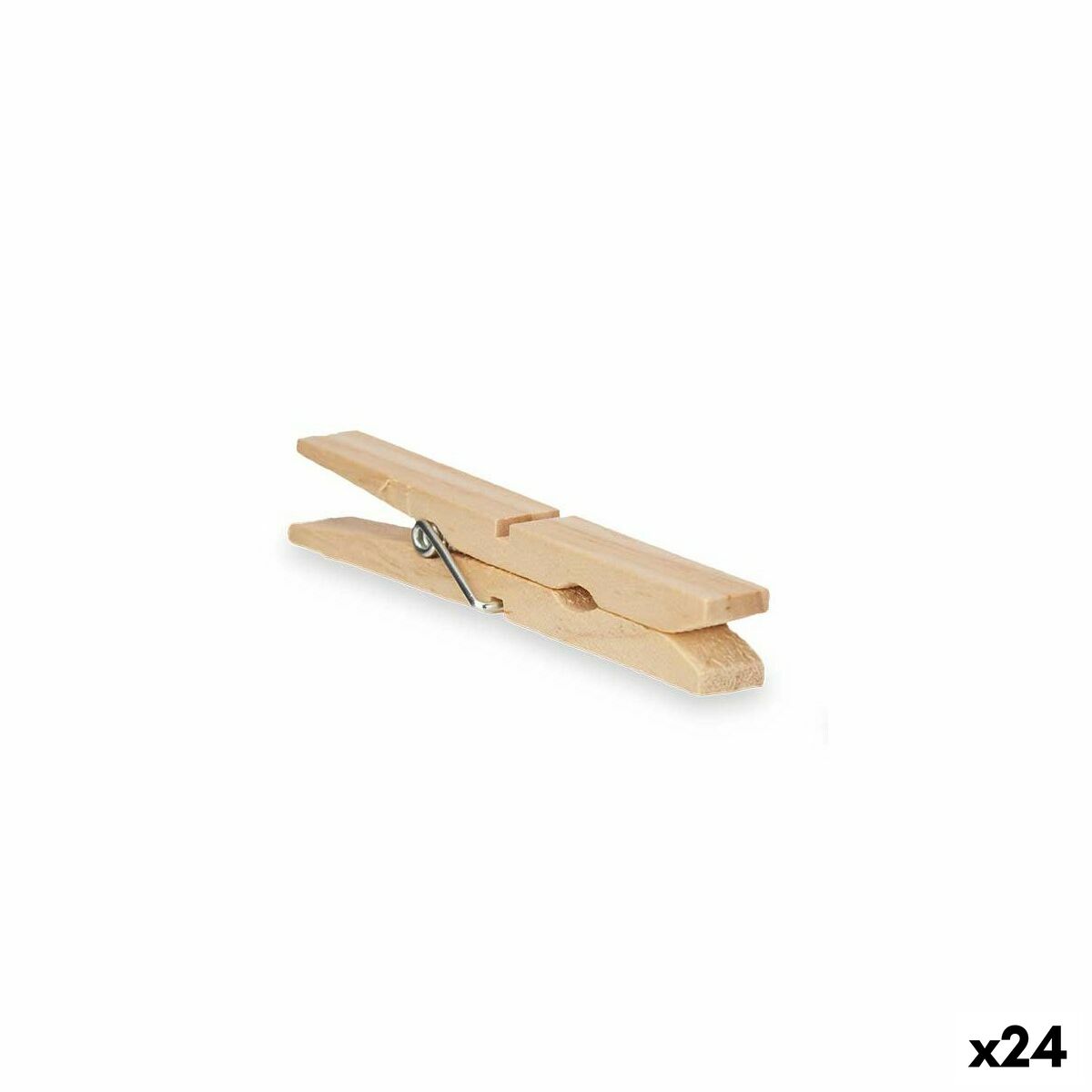 Klädnypor Trä 13 x 24 x 3 cm 1,2 x 9,8 x 9,8 cm 13 x 25 x 3 cm Set 24 Delar (24 antal)