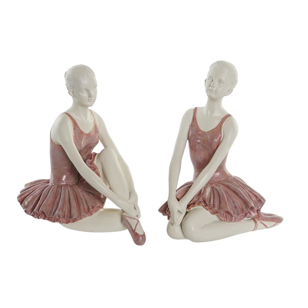 Prydnadsfigur DKD Home Decor Romantisk Balettdansare 16 x 11 x 17 cm (2 antal) - 4
