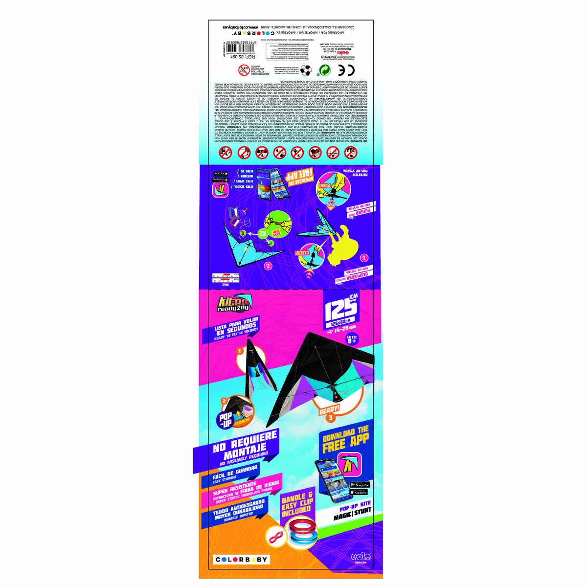 Komet Eolo Pop-up Magic Vit Purpur - 15