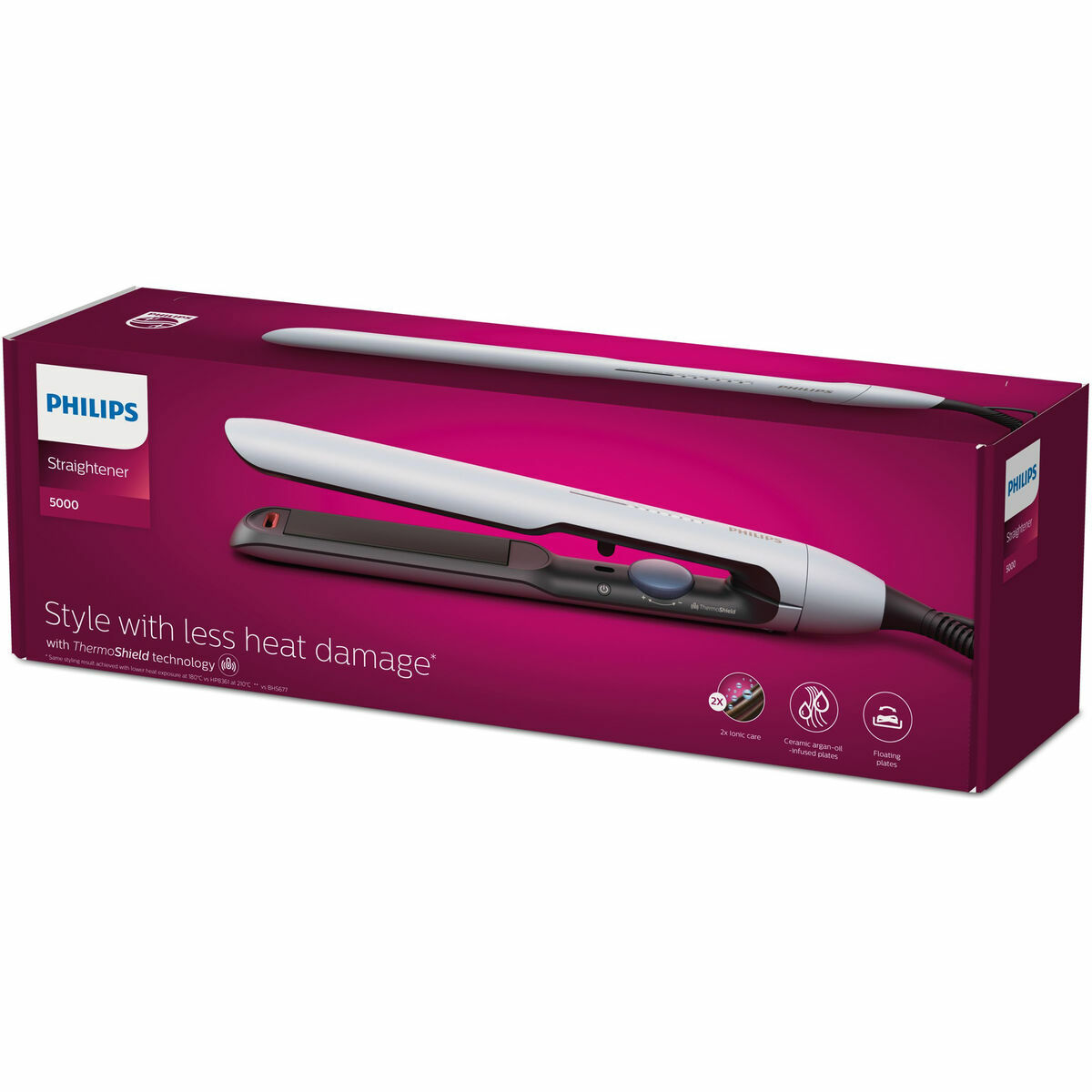 Plattång Philips BHS520/00 Vit Svart - 3
