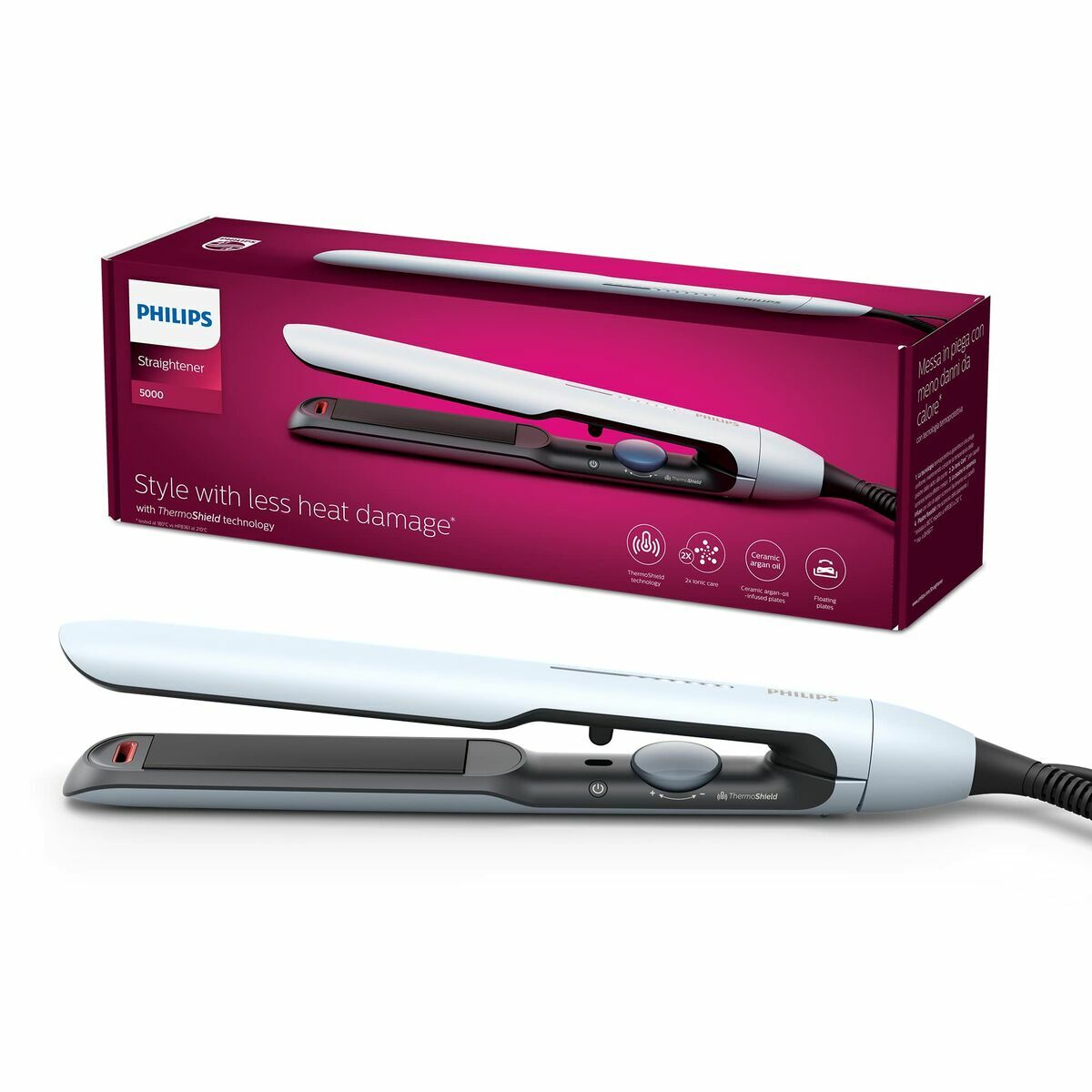 Plattång Philips BHS520/00 Vit Svart - 4
