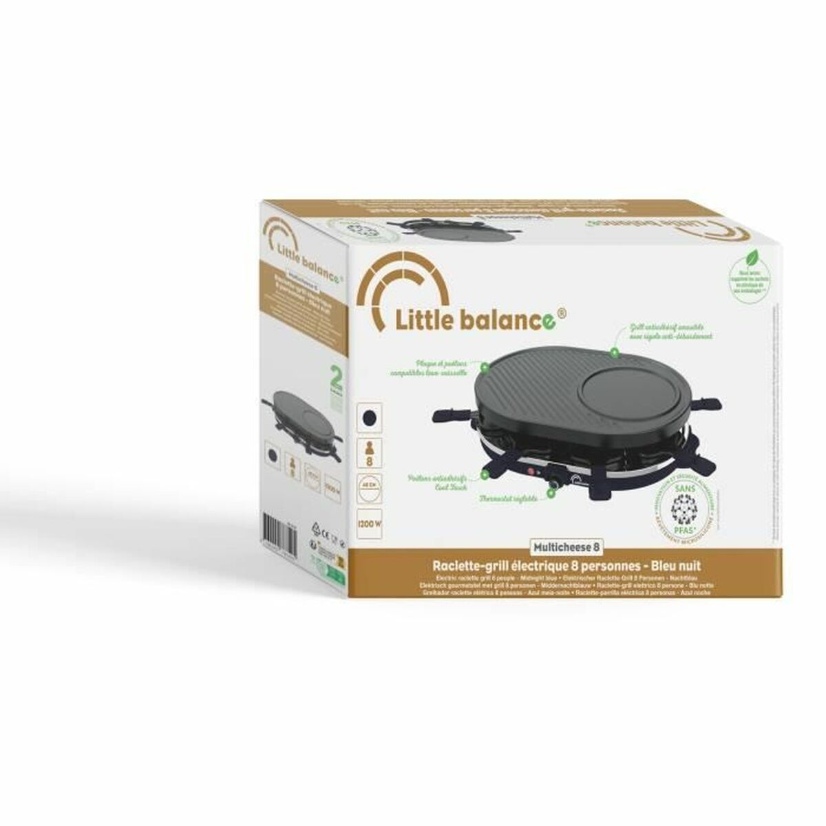 Raclette Little Balance Multi cheese Blå - 4