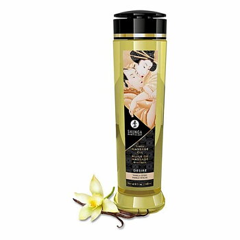 Erotisk Massageolja Shunga Desire Vanilj (240 ml)