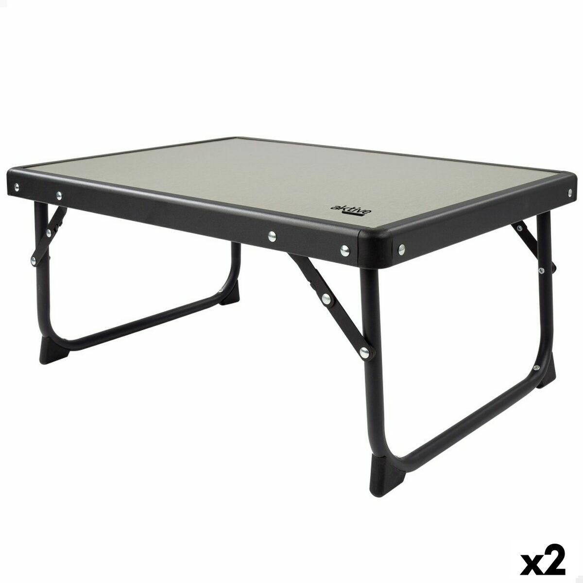 Fällbord Aktive Camping Grå 56 x 25 x 40 cm (2 antal) - 8