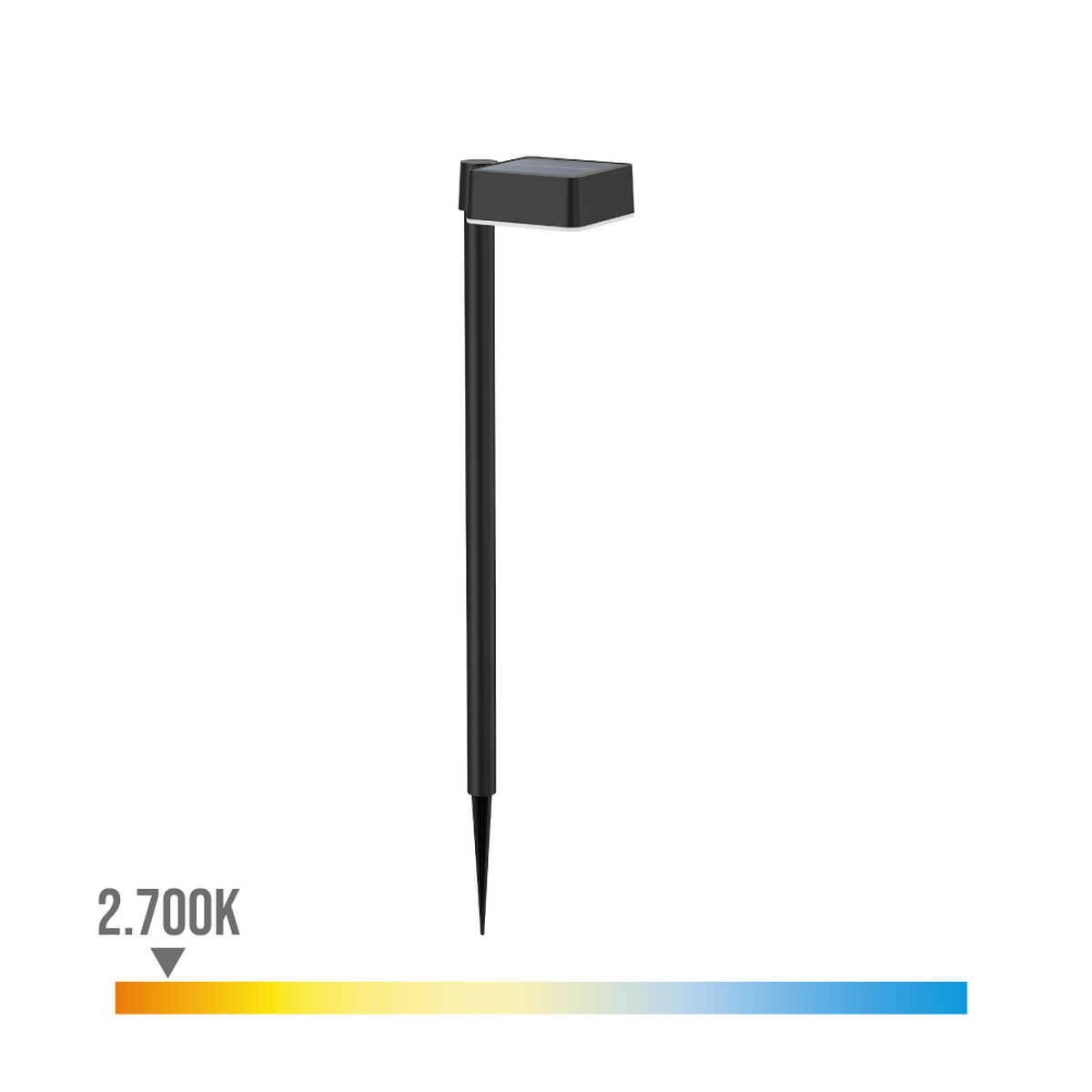 Solcellsdriven trädgårdspinne Philips Vynce 1,5 W 10,5 x 13,5 x 54 cm Svart Plast Fyrkantig (2700 K) (Varmvit) (1 antal) - 2