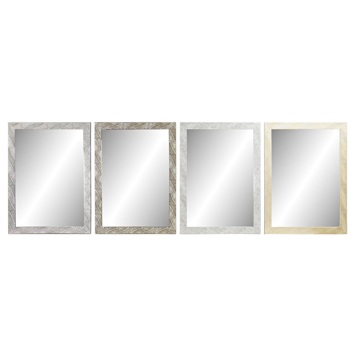Väggspegel DKD Home Decor Tropiskt Löv av en växt 70 x 2 x 97 cm (4 antal)