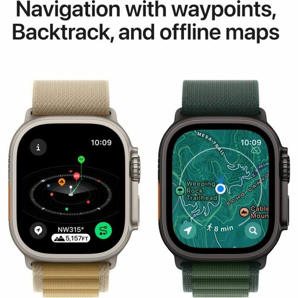 Smartklocka Apple Watch Ultra 2 GPS Svart Grön 49 mm - 6