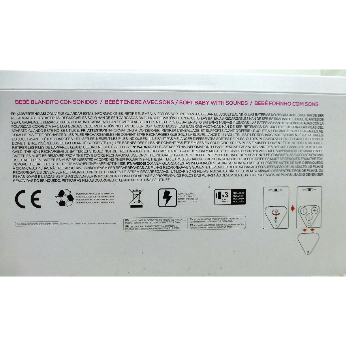 Bebisdocka Colorbaby 32 cm 6 antal - 10