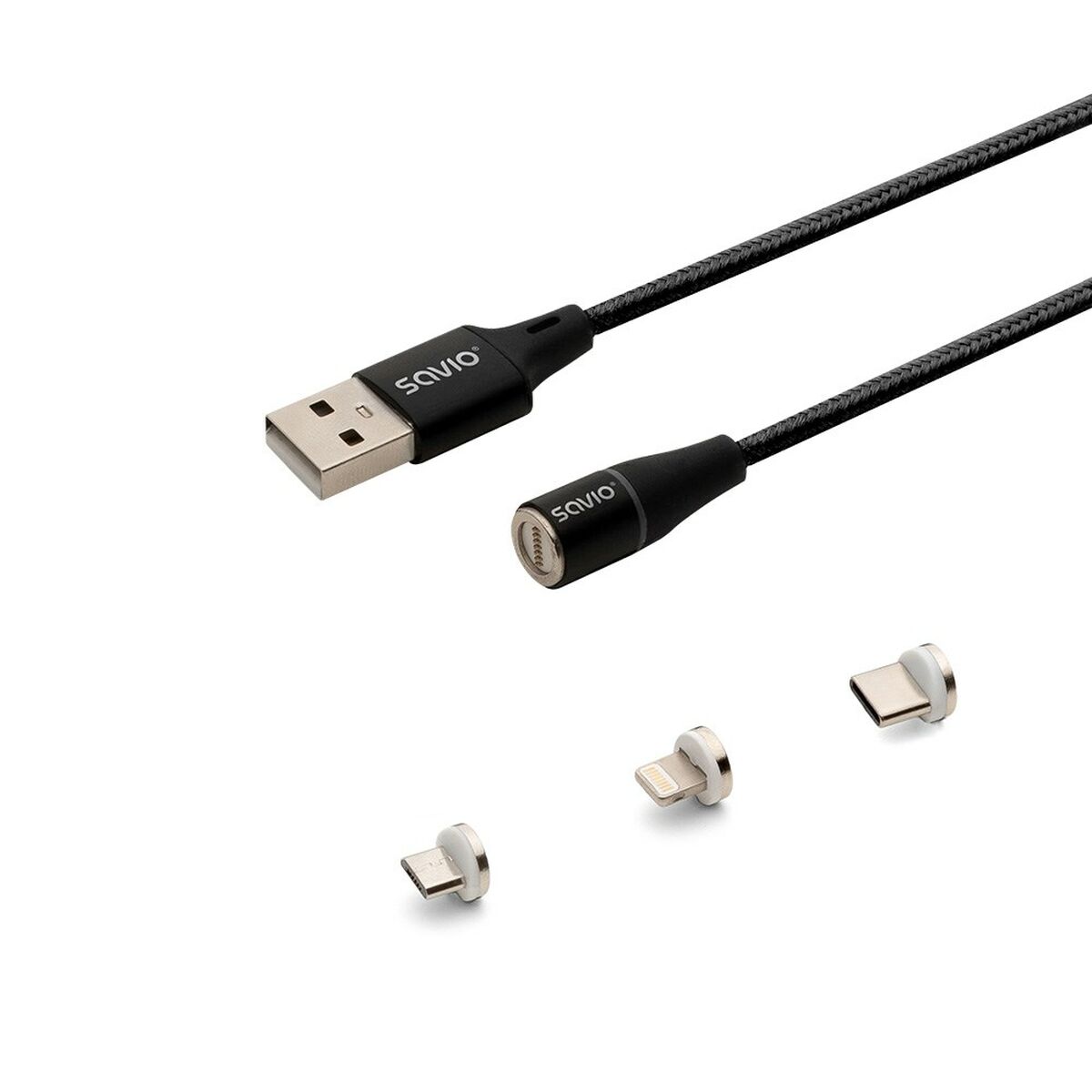 USB-kabel Savio CL-152 Svart 1 m