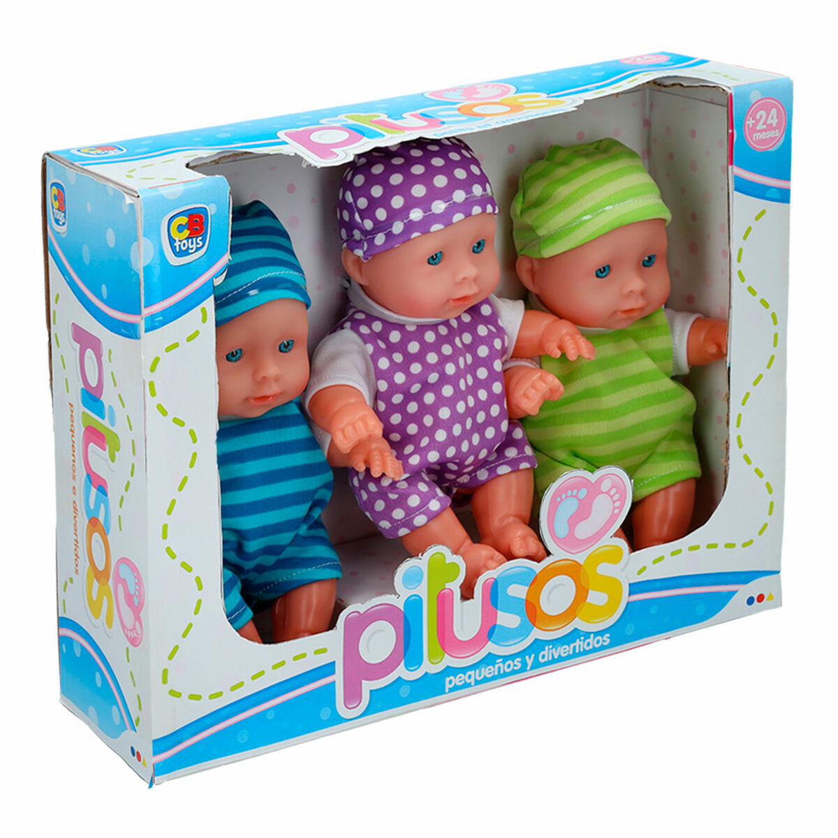 Dockset Colorbaby Pitusos 3 Delar 20 cm 13 x 20 x 6,5 cm 6 antal - 2