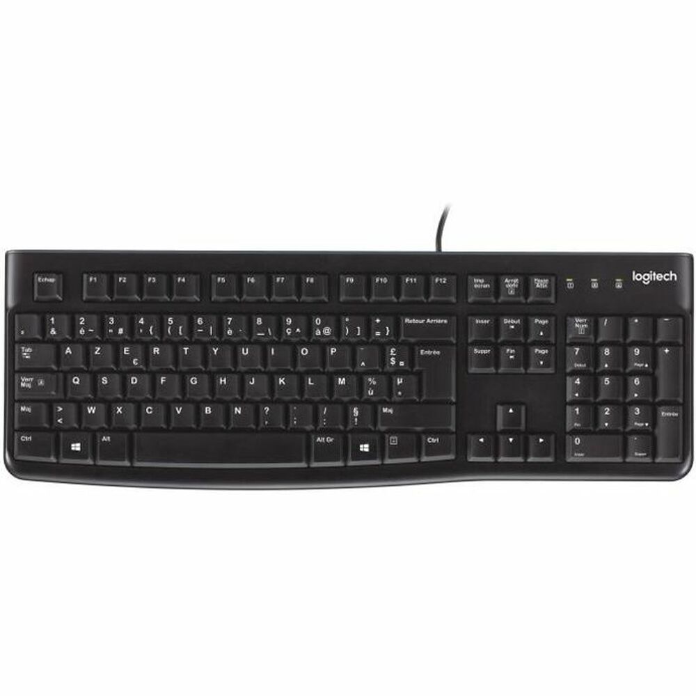 Tangentbord Logitech K120 Svart Franska AZERTY