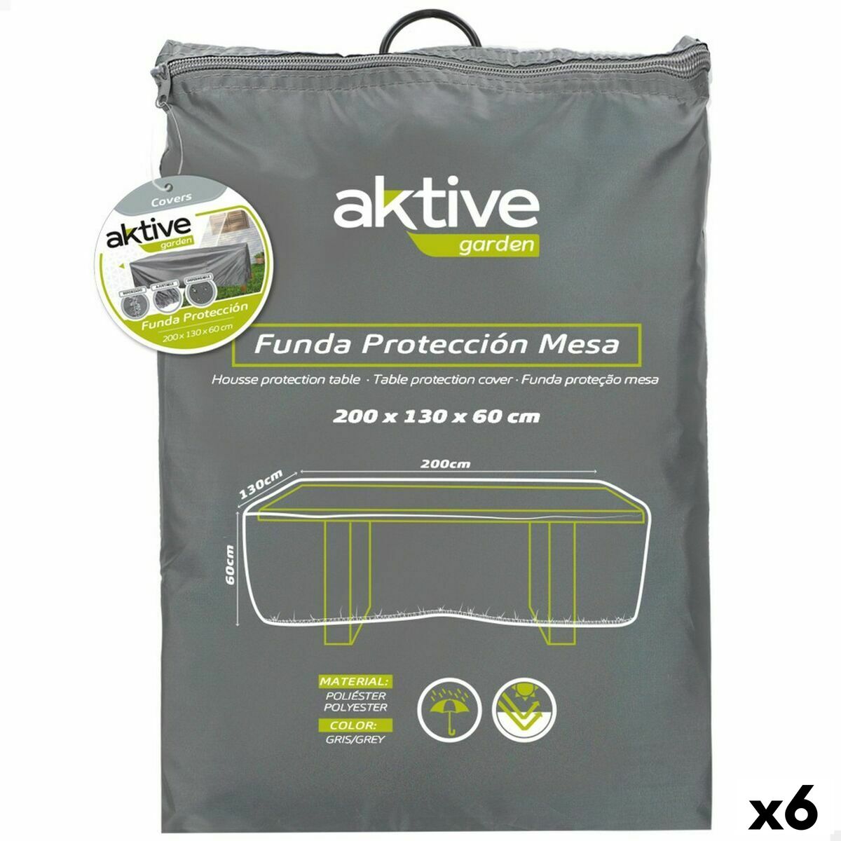 Skyddsväska Aktive Bord 200 x 60 x 130 cm (6 antal) - 5