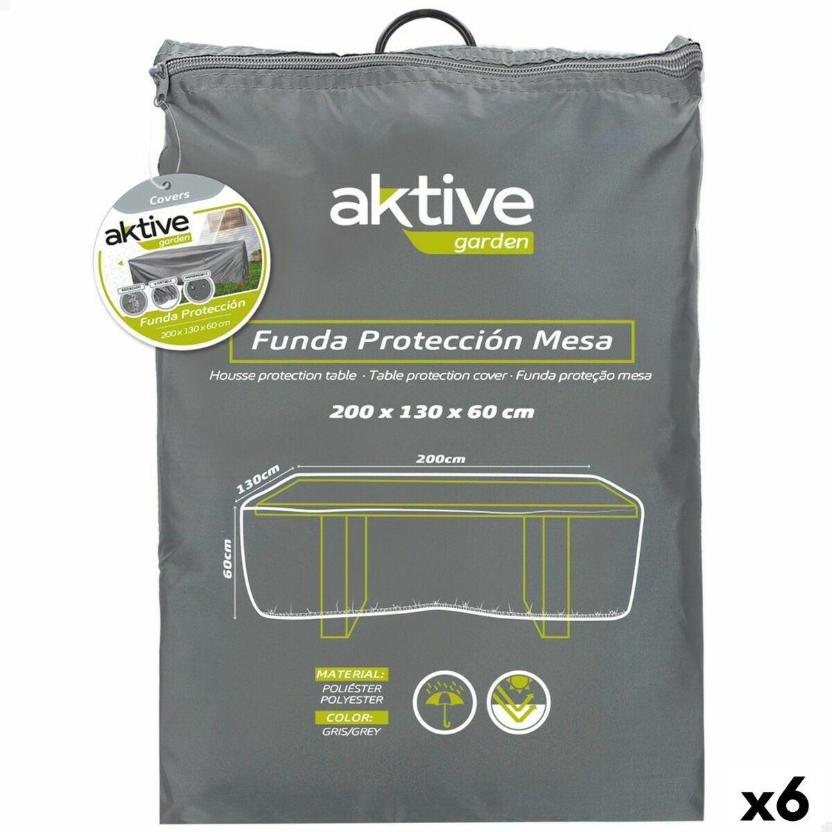 Skyddsväska Aktive Bord 200 x 60 x 130 cm (6 antal) - 2