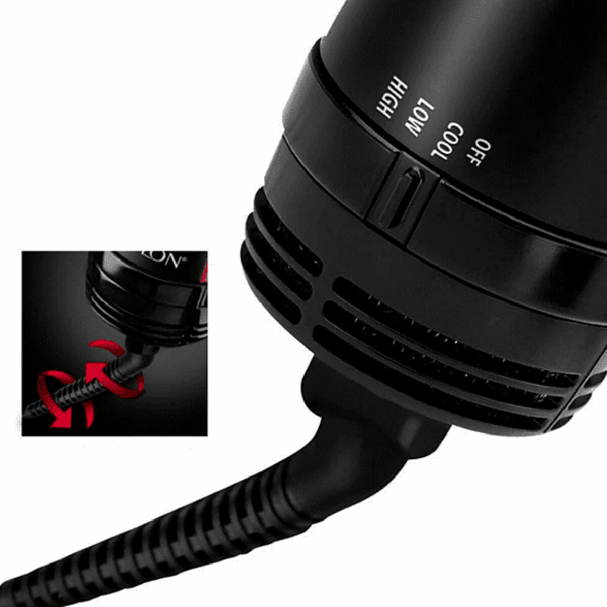 Jonisk hårtork och volymborste Revlon RVDR5222E2 - 6