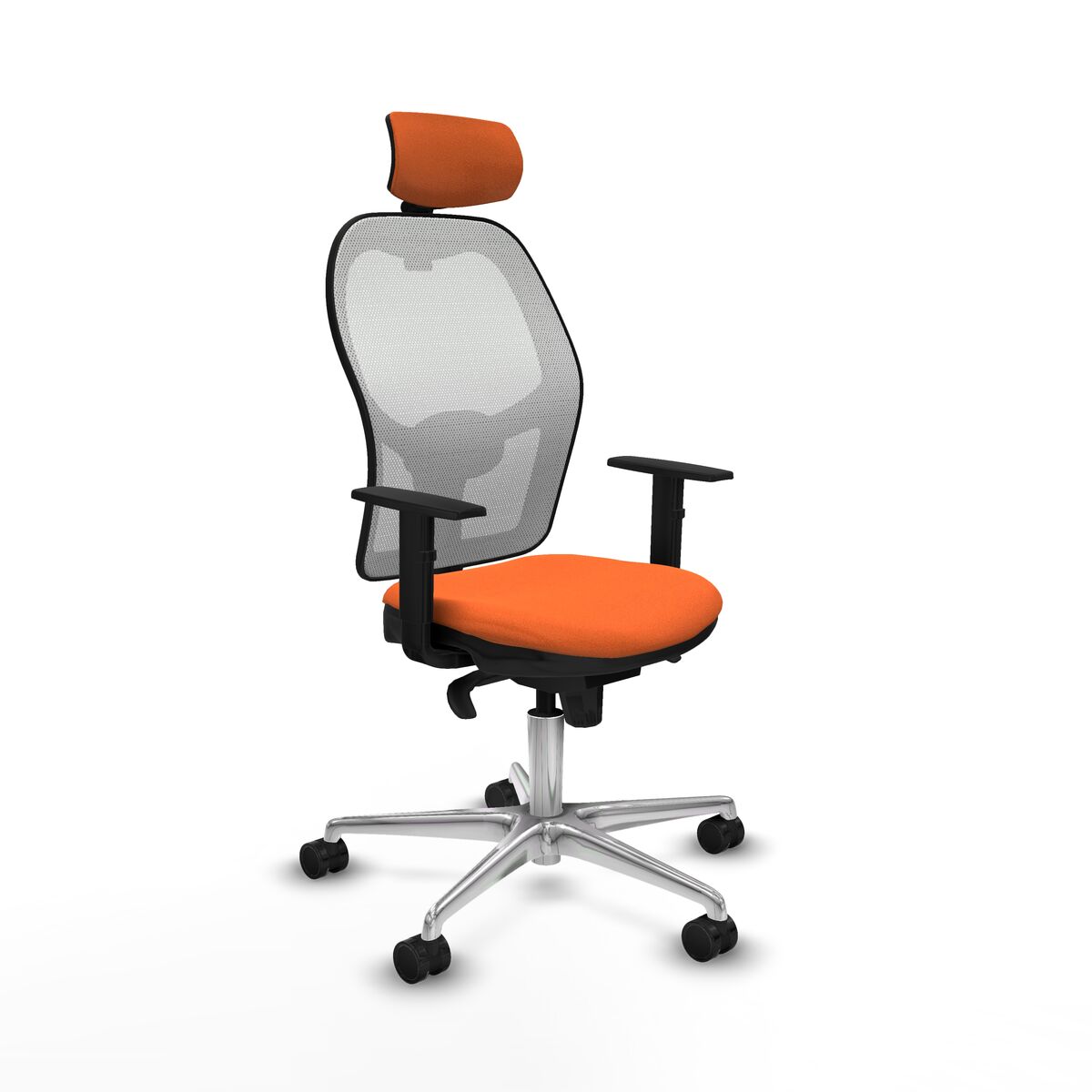 Kontorsstol med nackstöd Piqueras y Crespo 1D086N2 Orange