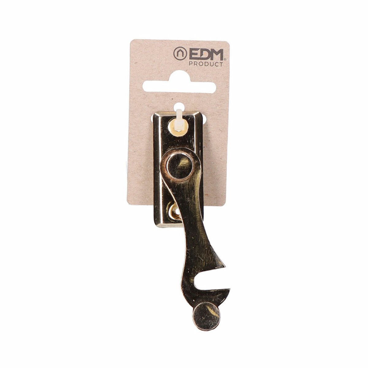 Dörrspärr EDM 85066 Mässing H-formad Höger 8 cm - 4