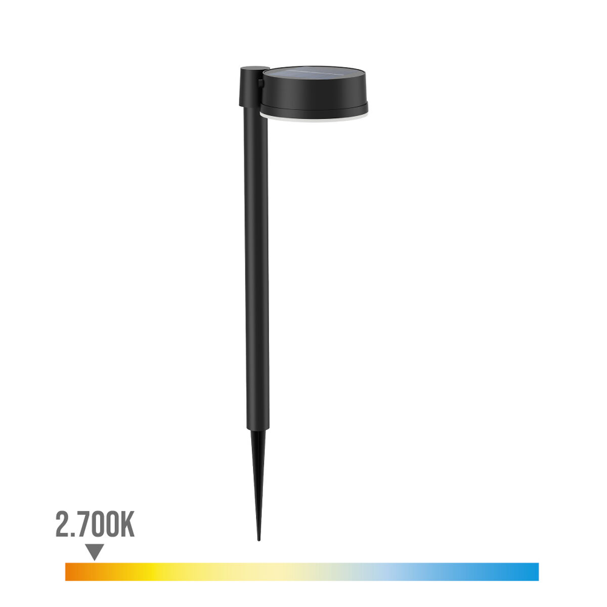 Solcellsdriven trädgårdspinne Philips Vynce 1,5 W 11,2 x 14,2 x 54 cm Svart Plast Rund (2700 K) (Varmvit) (1 antal) - 2