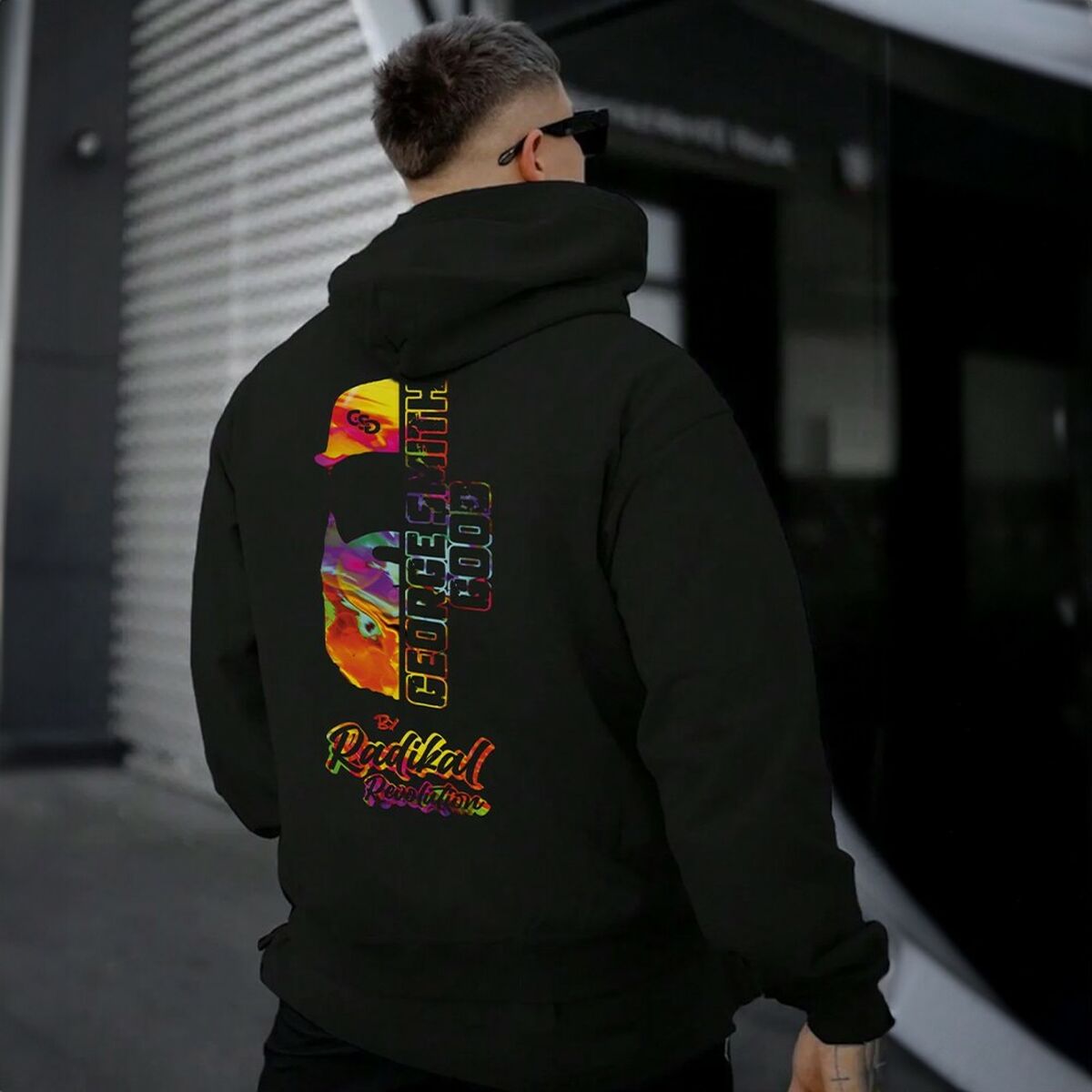 Tröja med huva Radikal Revolution RKGSG5063XL Svart XXXL - 6