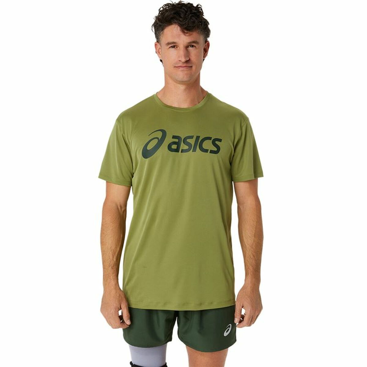 T-shirt med kortärm Herr Asics Core Top  Armégrön - 10