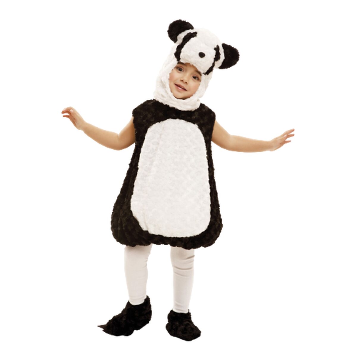 Maskeraddräkt för barn My Other Me Svart Vit Panda (3 Delar)
