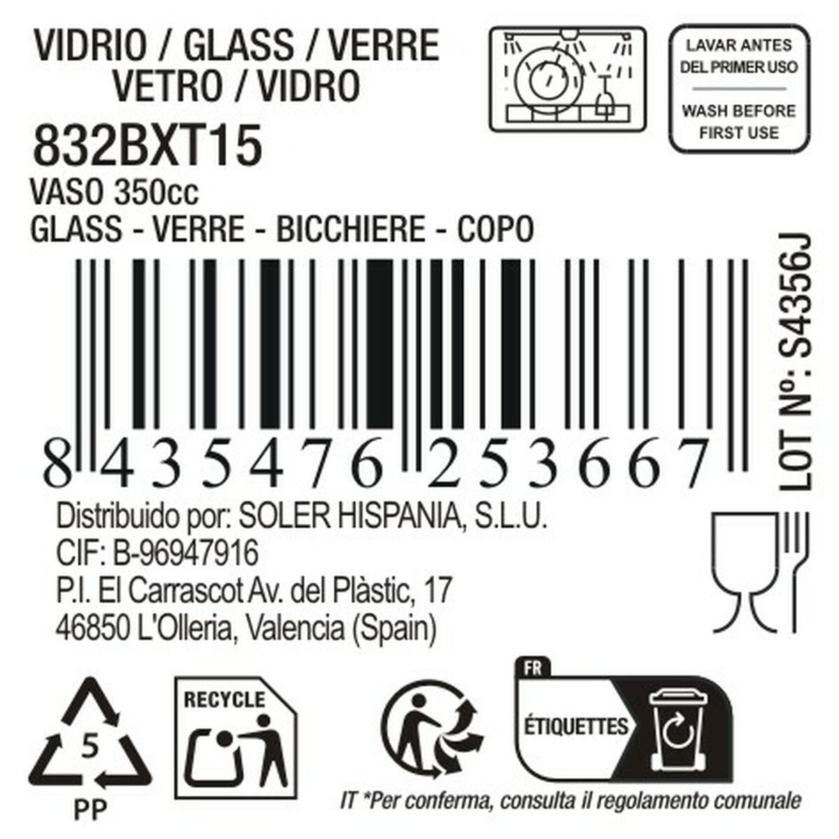 Glas La Mediterránea Festo 350 ml (36 antal) - 5