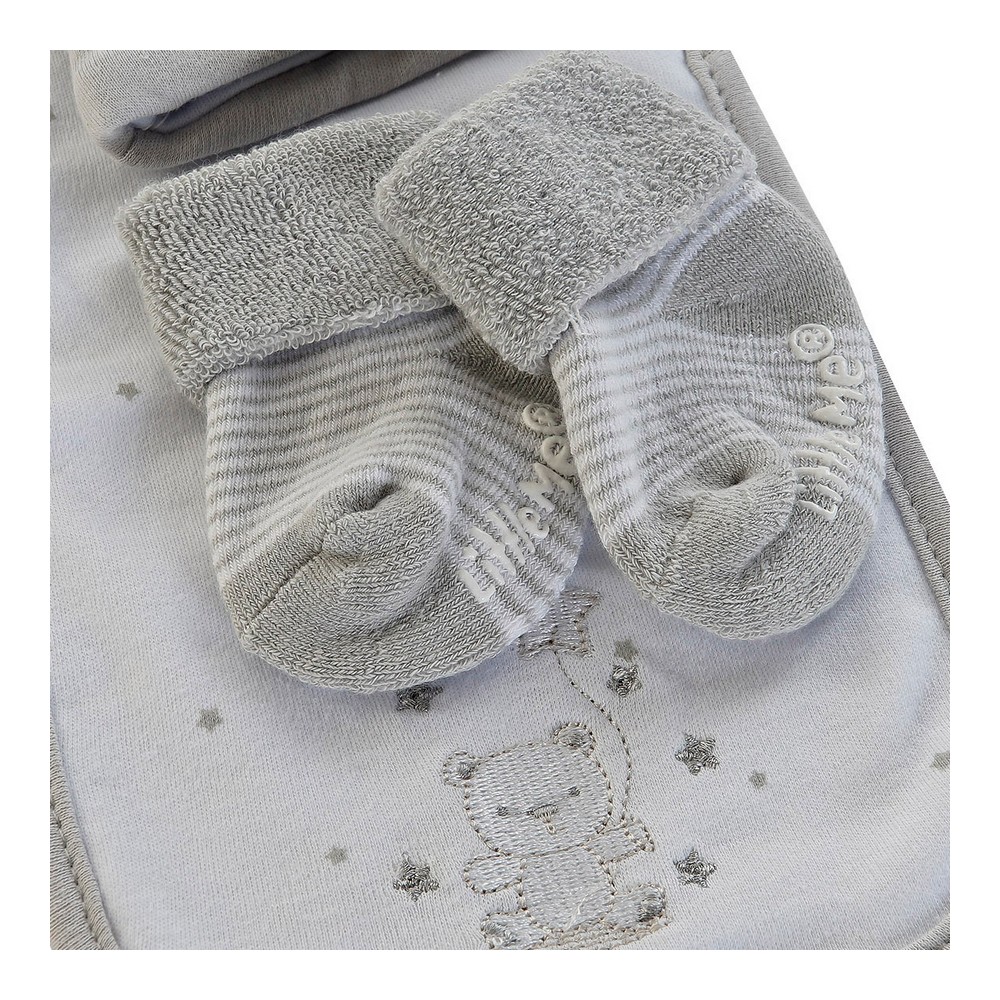 Haklapp och babysockor-set DKD Home Decor 0-6 månader Bomull - 3
