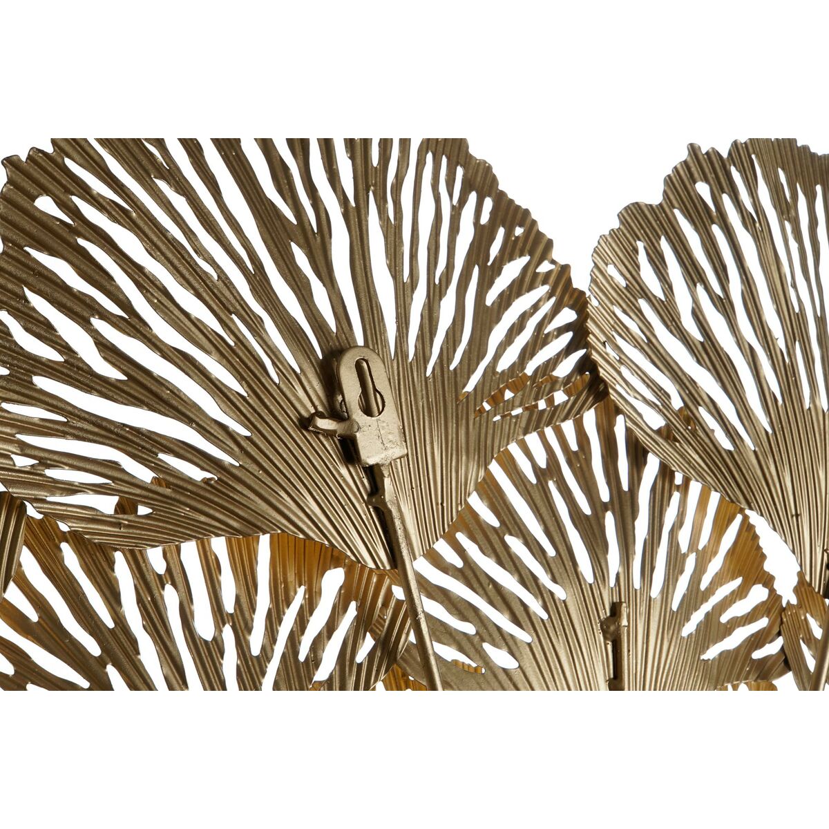 Väggspegel DKD Home Decor 85,7 x 5,7 x 87,6 cm Glas Gyllene Metall Löv av en växt - 2