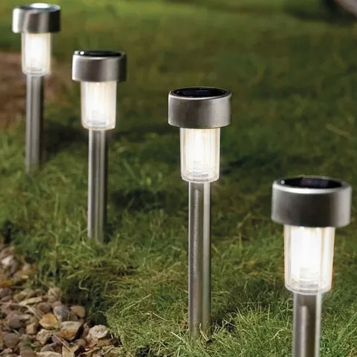 Solcellsdriven trädgårdspinne Aktive Plast 5,5 x 36 x 5,5 cm (24 antal) - 3