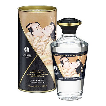 Olja med värmande verkan – vanilj Shunga 100 ml