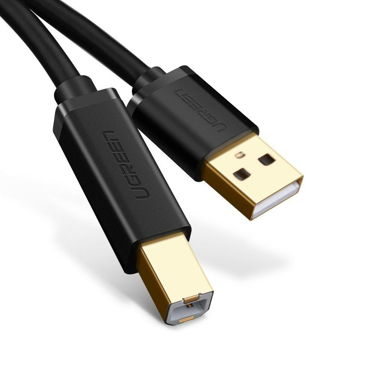 USB 2.0 A till USB B Kabel Ugreen 10351 Svart 3 m - 2