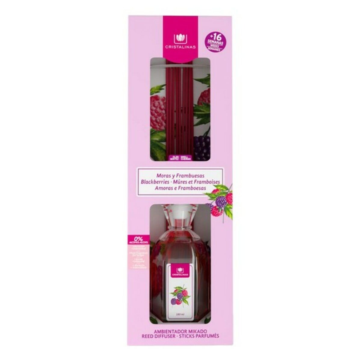 Luftrenare Mikado Cristalinas Mikado Björnbär Hallon 180 ml - 3