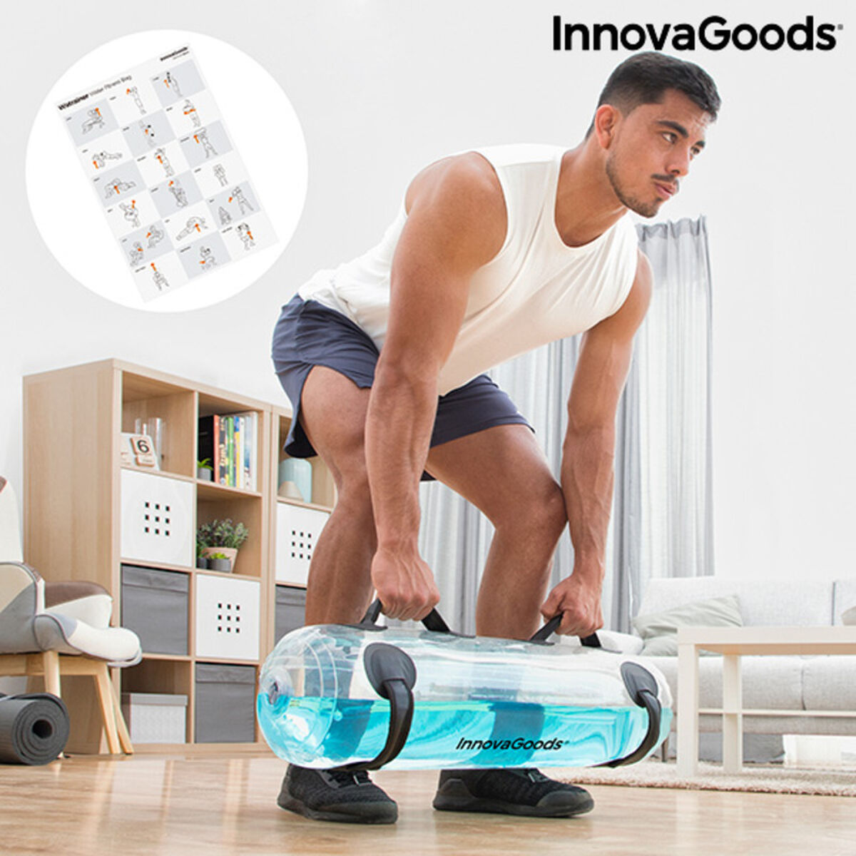 Vattensäck för träning med övningsguide Watrainer InnovaGoods V0103267 13 L (Renoverade A+)