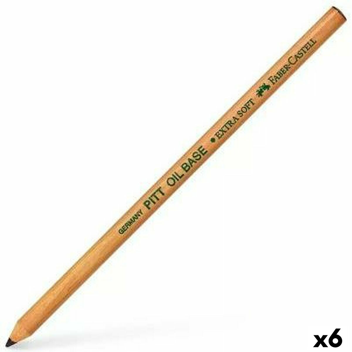 Penna Faber-Castell Pitt Oil Base Mjuk Svart (6 antal) - 3
