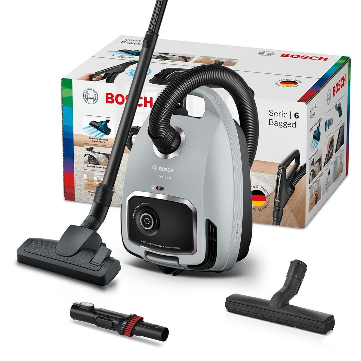 Dammsugare med Påse BOSCH BGB6X330 Svart Grå 600 W - 7