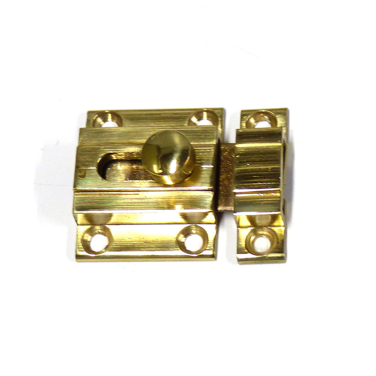 Dörrbult EDM 85081 Gyllene Stål Polerad mässing 20 mm 35 mm Fästanordning - 2